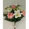 Искусственные цветы оптом . Роза +Лилия с ежиком пластик   Д-191