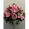 Искусственные цветы оптом  Роза  + орхидея  Д 156