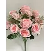 Искусственные цветы оптом класса ЛЮКС  Роза+Бутон  Д 61  не пресс