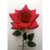 Искусственные цветы оптом. Роза ветка бархатная с каймой