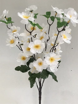 Искусственные цветы оптом Сакура атласная 5 ка