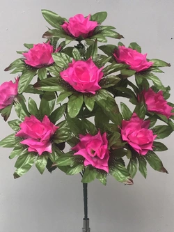 Искусственные цветы оптом Роза острая с листом новая