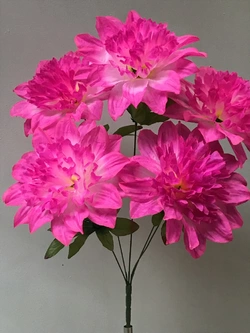 Искусственные цветы оптом  Георгина Бимба 5 ка