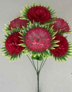 Штучни квіти оптом  Хризантема двукольорова