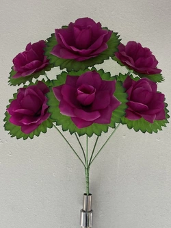 Искусственные Цветы оптом   Розачка с листом