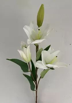 Искусственные цветы оптом  Лилия  ветка  Д-138
