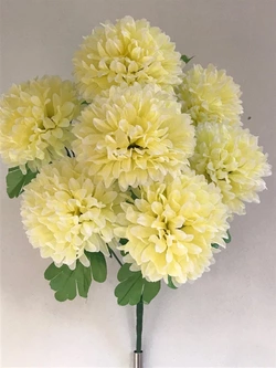 Искусственные цветы оптом Хризантема кремовая