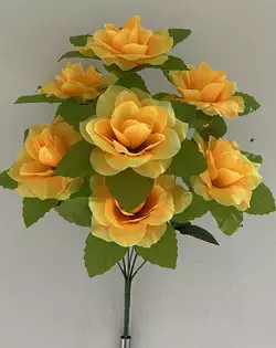 Штучні квіти оптом. Троянда  з лістом