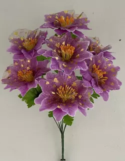 Штучні квіти оптом. Далія атласна  з фотою