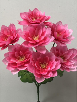 Искусственные цветы оптом  Лотос новый 6 ка