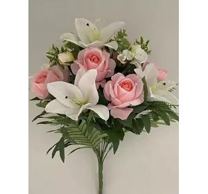 Искусственные Цветы оптом  Роза + Лилия новая  Д 159