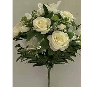 Штучні квіти оптом. Троянда +Орхідея Д 204