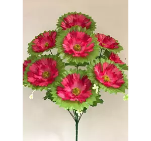 Искусственные цветы оптом Маргаритка крупная с листом Ч