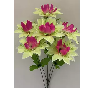 Искусственные цветы оптом   Георгина крокус атласный высокая