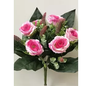 Искусственные цветы оптом  Роза с колоском декор  не пресс