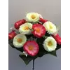 Искусственные цветы оптом Маргаритка двухцветна вазон цена за упакровку
