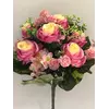 Искусственные цветы оптом Роза+Гортензия+ калинка мелкая вазон  не пресс