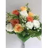 Искусственные цветы оптом Роза трехцветная вазон