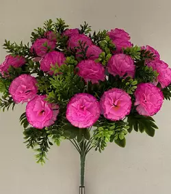 Искусственные цветы оптом Гвоздика с добавкой вазон