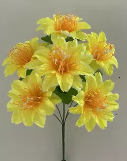 Штучні квіти оптом. Мальва з серединкою пластік