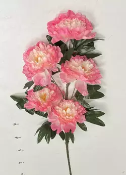 Искусственные цветы оптом .Півонія гілка  5 ка Искусственные цветы оптом .Півонія гілка  5 ка