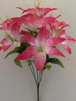 Искусственные цветы оптом   Лилия атласная 7 ка