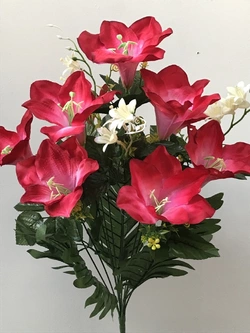 Искусственные цветы оптом Амарилис натуральный с добавкой