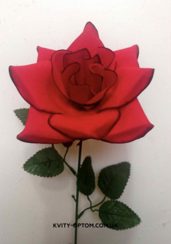 Искусственные цветы оптом. Роза ветка бархатная с каймой Искусственные цветы оптом. Роза ветка бархатная с каймой