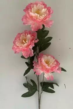 Искусственные цветы оптом .Півонія гілка  3 ка Искусственные цветы оптом .Півонія гілка  3 ка