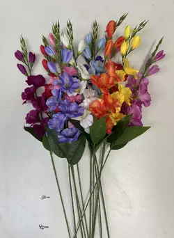 Штучні квіти оптом. Гладіолус гілка Штучні квіти оптом. Гладіолус гілка