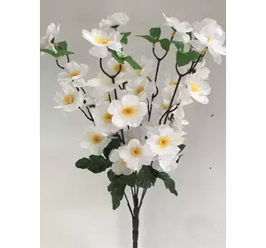 Искусственные цветы оптом Сакура атласная 5 ка