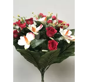 Искусственные цветы оптом Бутон с детками +орхидея вазон