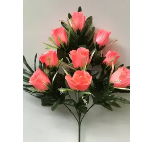Искусственные цветы оптом Бутон односторонний атласный