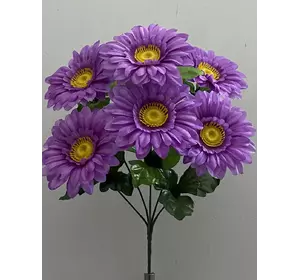 Штучні квіти оптом. Ромашка кольорова 6 ка. (50 шт в уп