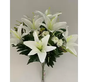 Искусственные цветы оптом .   Лилия с гвоздичкой Д-182