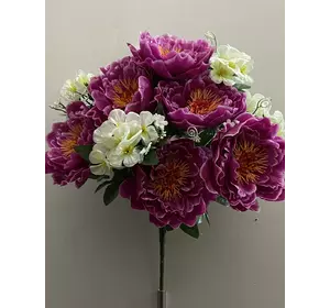 Искусственные Цветы оптом Пион+сакура атлас