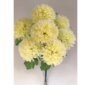 Искусственные цветы оптом Хризантема кремовая