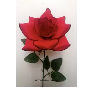Искусственные цветы оптом. Роза ветка бархатная с каймой Искусственные цветы оптом. Роза ветка бархатная с каймой