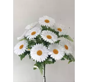 Искусственные цветы оптом Ромашка белая с детками