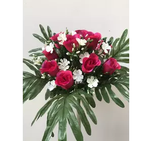 Искусственные цветы оптом Бутон с добавкой папоротником