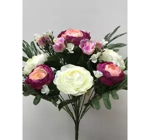 Искусственные цветы оптом Камелия +бутон вазон декор   не пресс