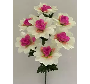 Искусственные цветы оптом Далия атласная с бутоном