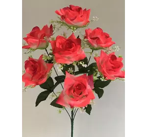 Искусственные цветы оптом Роза высокая с резеткой
